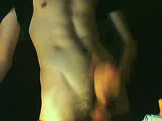 Sexy boy cums in his hand