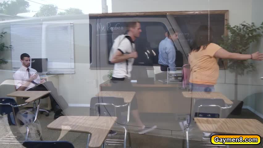 Gays in school sucking big cocks and fucks in the ass