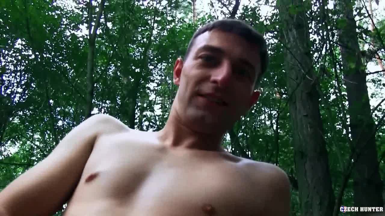 Deepthroat oral and cowgirl action in the woods