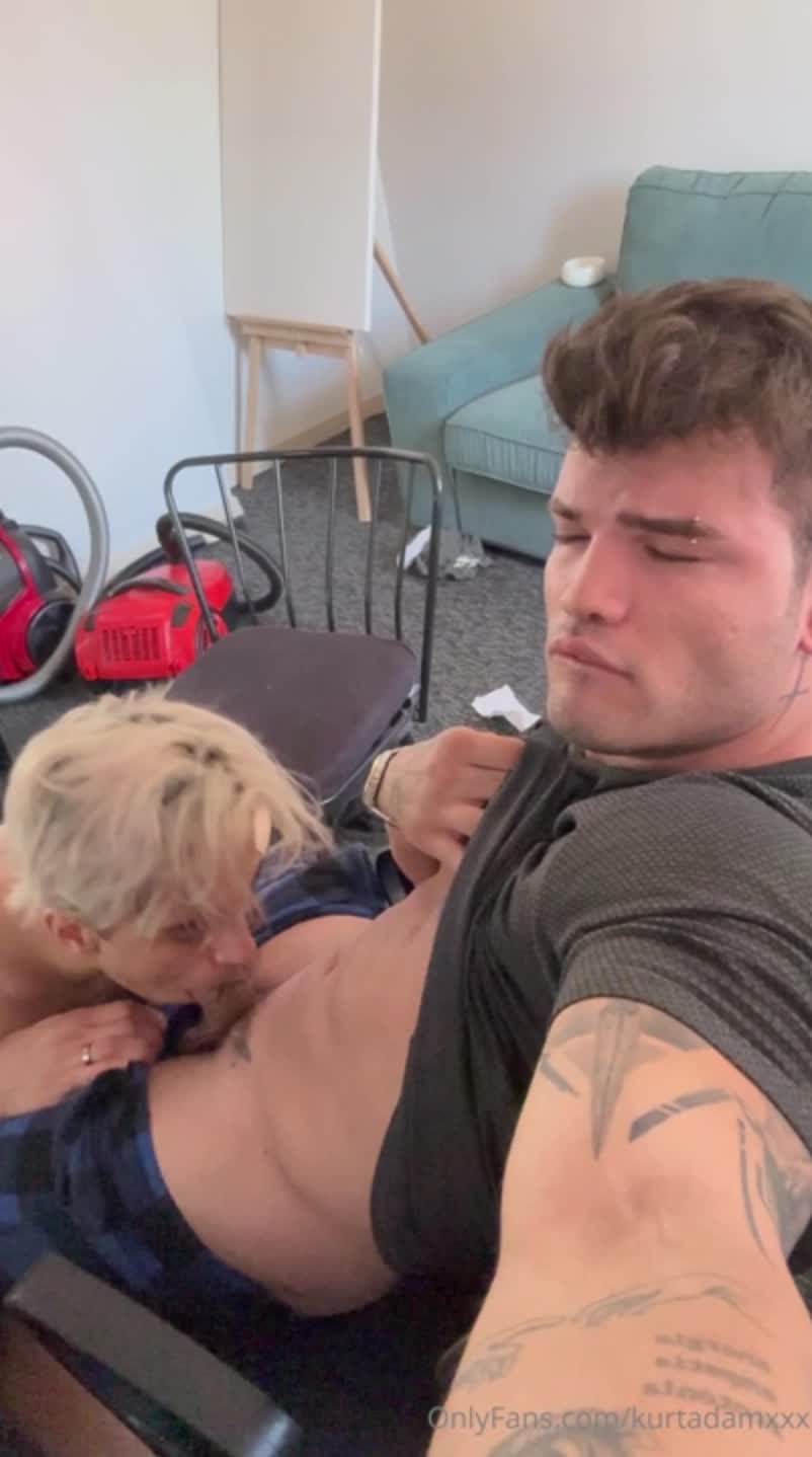 Kurt Dovmeli, Kurt Adam in A little slut sucks Kurt’s hot tattooed dick fea...
