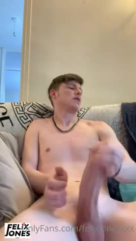 Felix enjoying himself a lot on the couch