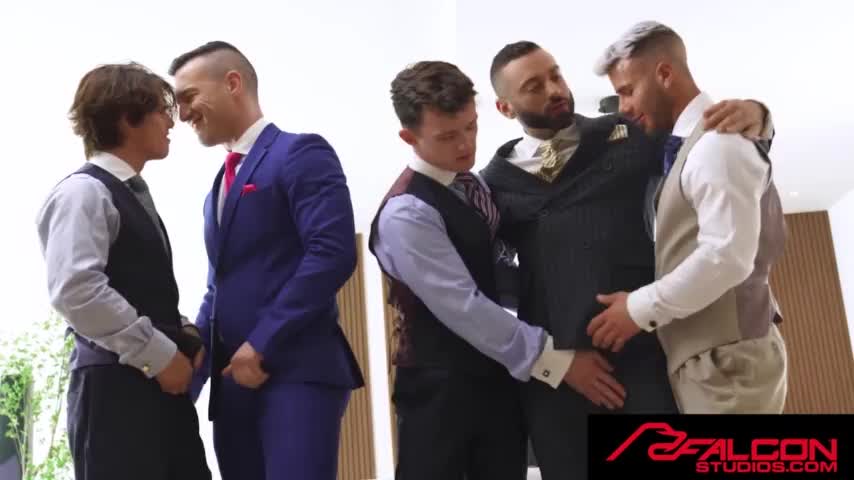 GAY ORGY - Upside-Down Cum on Wrecked Holes