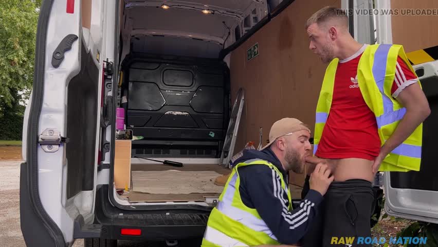 Scottish Tradie Fucking Another Guy In The Back Of His Work Van