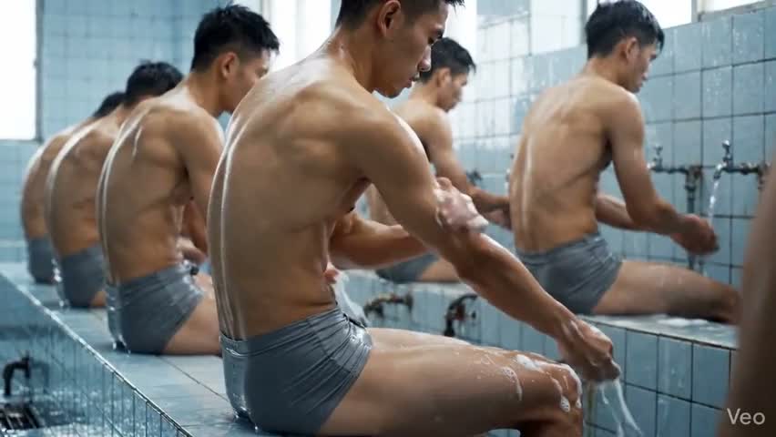 AI Prisoners bathing (囚人たちの入浴)