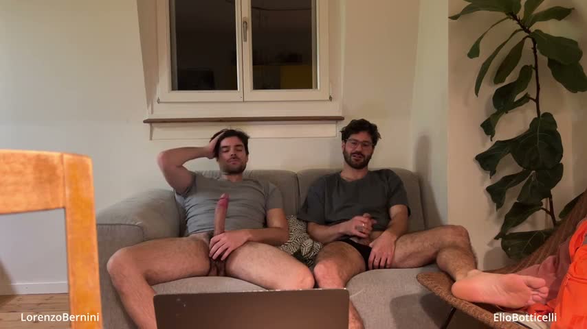 Straight Friend Helps Gay Bro Jerking off