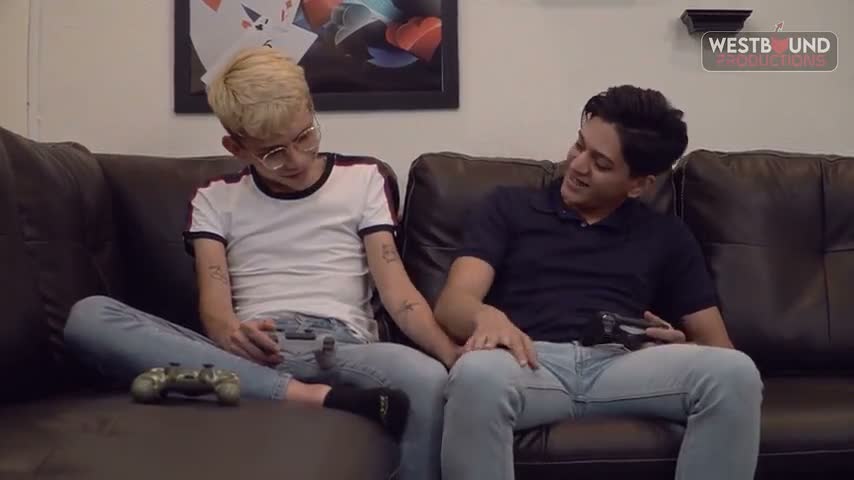 Gamer Boy Rides the Joystick