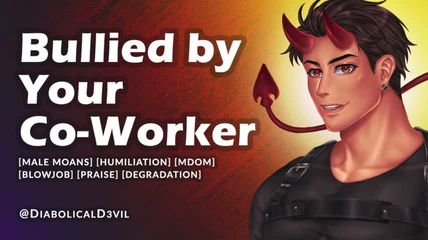 Dominant Male Co-Worker Takes Control of You With Little Mercy, Makes You Suck His Cock - Audio