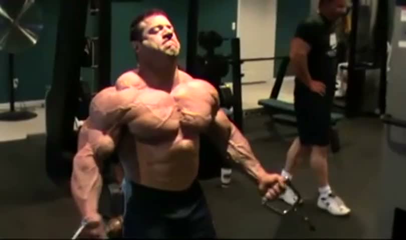 Brian Pazdzierz Flexing Posing and Lifting Weights