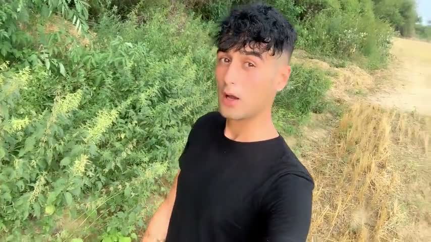 6 Outdoor Places Jerking in One Day and Big and Far Cumshot on a Path Edging