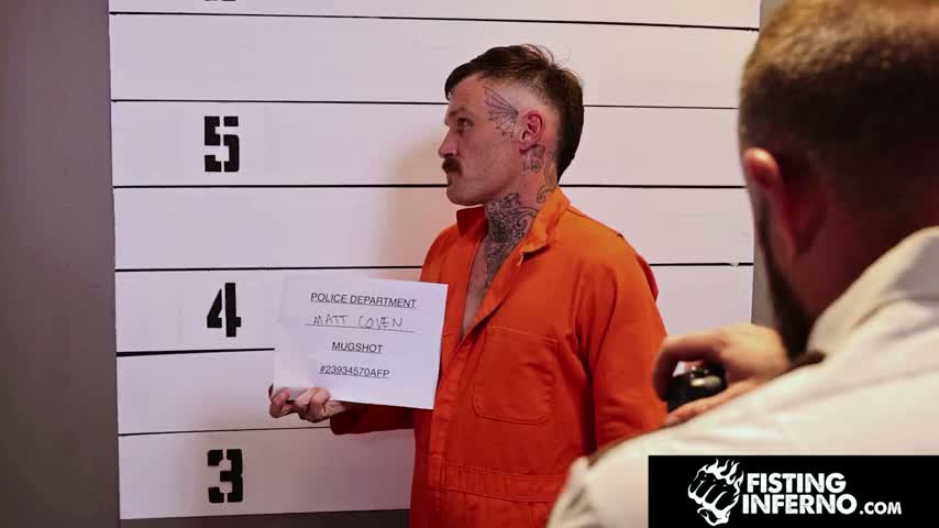 FISTING INFERNO - Inmate Fisted &amp; Fucked Mercilessly by Warden