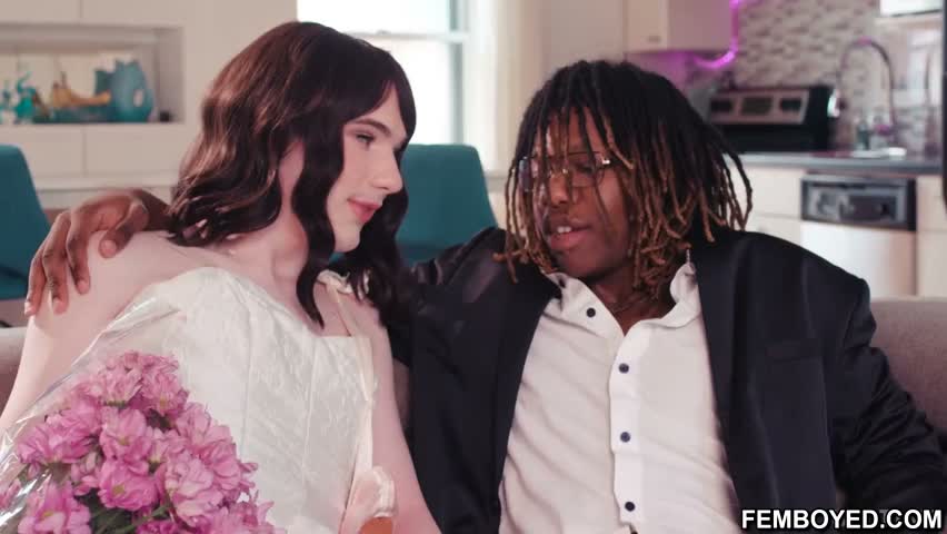 Femboy Ballerinas Intimate Post Show Performance with BBC Boyfriend