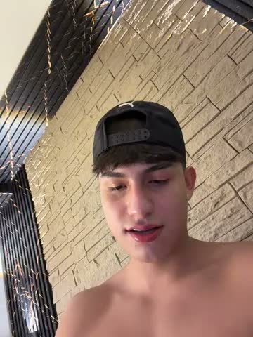 Lander cumming and taking a shower later